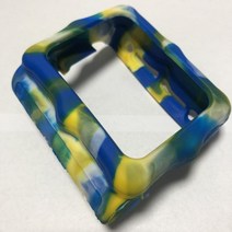 다이빙컴퓨터 스쿠버 다이빙 실리카 젤 실리콘 보호 커버 다이빙 컴퓨터 시계, 카모블루옐로우