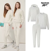 리복 3PC 여성 쭈리원단 후드+맨투맨+팬츠 3종세트 오트밀