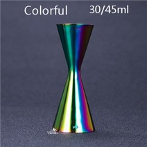 칵테일 일본식 측정 컵 도구 바 지거 실버/구리/골드, [07] Colorful 30-45ml, 1개