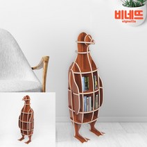 DIY 펭귄 선반 책장 72X23CM 월넛 어린이책장 파티션책장 공간분리책장