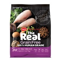 하림펫푸드 더리얼 그레인프리 크런치 어덜트 고양이 사료, 닭, 1kg, 2개