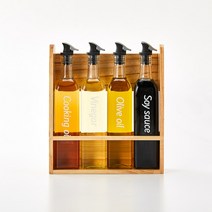 모던하우스분당점WOW 깔끔오일병 500ml 4P 우드랙세트_KC0520020