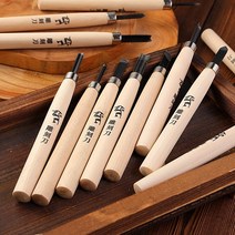 우드카빙키트 입문자 나무 조각칼 세트 공방 목공 수공예 12 개대 나무 손잡이 딱따구리 나무 조각 끌 메스 도구 세트 커터 나무 조각 칼 세트 손 도구 키트 라운드, 없음