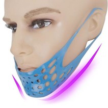 디엠몰 1+1 자면서도 이뻐지는 입벌림 방지 턱고정 리프팅밴드 숙면 턱밴드 실리콘 페이스밴드, 레드