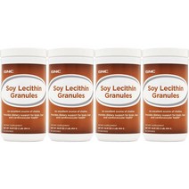 지엔씨 GNC Soy Lecithin Granules 지앤씨 고흡수 소이 레시틴 과립 16.01oz(454g) 4병, x, 1개