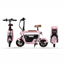 반려견과 함께타는 클래식 전기 스쿠터 12A 15A, 12A 배터리 수명 50-55KM, 핑크