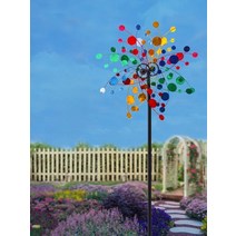 불꽃모양 정원바람개비 대형바람개비 대형 야외 정원 철제 화단 옥상 공원 해바라기 조형물 장식, 자전거 풍차