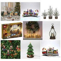 코스트코 눈오는마을 디즈니 트리 회전목마 오르골 크리스마스 장식 모음, 3층 트리 멜로디 장식