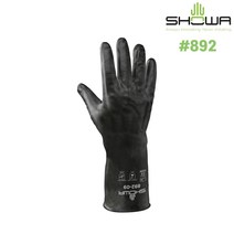 SHOWA 892 완전 코팅 바이톤 안전 장갑 내유 내화학 실험실 톨루엔 솔벤트 방수 쇼와