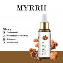 퓨어 천연 라벤더 에센셜 오일 디퓨저 10ml 유칼립투스 레몬 자스민 민트 제라늄 로즈 티 트리 아로마, [01] 10ml, [11] Myrrh Oil