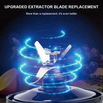 닌자 믹서기 Nutri Ninja 블렌더 부품 용 Pro Extractor Blade 6 핀 블레이드 교체 Auto IQ