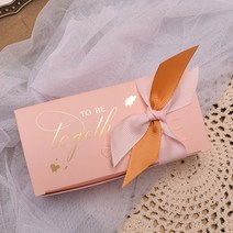 사각 리본 선물 상자 초콜릿 박스 포장 구디백 간식 어린이집 답례품, 핑크(R63)