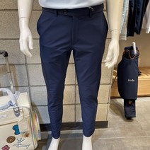 [루이까스텔] 깔끔한 남성 네이비 컬러 간절기 슬림핏 바지#슬림 일자핏#구김없는 가벼운 원단#기지바지#솔리드 #간절기 바지#이월 상품