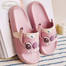 디즈니 스티치 엔젤 슬리퍼 여성 실내 야외 귀여운 플랫 슈즈 Y2k 미적 패션 샌들 캐주얼 여름