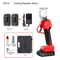전동고지가위 과수원용 충전식 전기 가지치기 가위 정원 배터리 절단 직경 3cm, 04 GT4 2 Batteries_02 EU