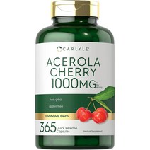 칼라일 Carlyle 아세로라 체리 1000mg 365캡슐, 1팩