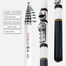 낚시대 Telescopic Rock낚시대 스피닝 플라이 카본 파이버 페스카 3M 2.7M 2.4M 2.1M 1.8M 1.5M 여행용 미니 릴 시트, [01] Rock Rod White