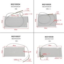 난방시스템 모세관 알루미늄이있는 냉장고 증발기 플랫 플레이트 증발기 냉동고 냉각 플레이트, 115x46cm