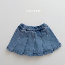 국산 봄신상 유아 아동 주름치마 청치마 스커트 DB