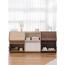 펠리컨박스 다기능 수납 보관 틈새공간 우드, 1 조각, 면폭 40cm STB-400D 브라운