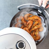 [소공원]눌러붙지않는 에어프라이어 종이호일 오븐 기름종이 원형 타원 다이소 코스트코 대형 50매, 중형50매