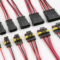 우리파파 자동차 오토바이 퀵보드 방수 커넥터 DC 방수 단자 18AWG, 6P  방수커넥터