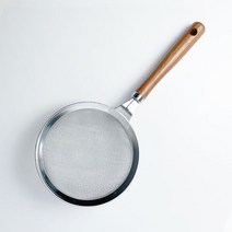 키친아트 원목 스텐 채반 채망 소쿠리 건지기 (소)