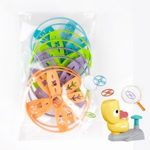 eyimtech 멍멍이 클레이 접시 발사기 어린이 촉감발달완구 가족 놀이 지능 계발 완구, 프로펠러 8개