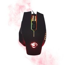 G-Clicker 유선 광마우스 GM-M210 LED 블랙, 676338