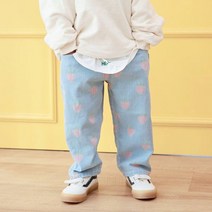 모이스토어KC 딸기데님팬츠 유아동 키즈 주니어 봄 바지