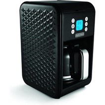 커피내리기 내리는기계 카페 영업 가정용커피머신 Morphy Richards Vector 푸어 오버 커피 머신 163002 블랙 12 컵, 검은색, 하나의
