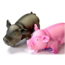 꿀꿀 부드러운 라텍스 애견 돼지인형 애견장난감 랜덤1p