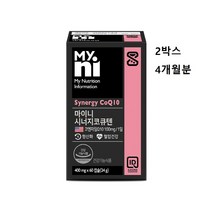 일동제약 코엔자임q10 코큐텐 코엔자임 큐텐 100mg 식약처 인증 식약청 인정 항산화 혈압 영양제 추천 코 규 코쿠 텐 코엠 자인 자임 큐 10 큐탠 코앤자임 건강기능식품, 2box 4개월분, 민쓰네가게 1box당 60캡슐