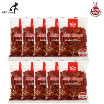 바우와우 모이스트 치즈 치킨 버거 100g x 10개, 상세페이지 참조