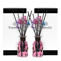 에스메랄다 디퓨저 1+1 600ml 대용량 답례품 플라워 생화 선물세트 디퓨저 방향제, 체리 블라썸_에디션 2set