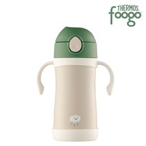 푸고 프리미엄 뉴트럴 유아용 빨대컵 350ml TKFE-350, 뉴트럴그린(GR)
