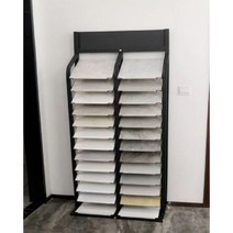 타일 세라믹 거치대 대리석 진열대 착지식 견본대 다목적 석 전시 진열장 디스플레이 도자기, C.300 ×400 샘플 2열 24층