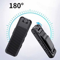 풀HD 180도 미니 비디오 녹화 녹음기 백클립 카메라, 64G 나이트 비전 버전