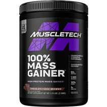 머슬테크 매스게이너 프로틴 파우더 초콜릿 5.15파운드 2.33kg, 개, 초콜릿 퍼지 브라우니