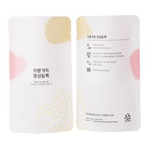 한약봉지 사랑가득정성듬뿍 무광100매/스탠딩파우치, 1개
