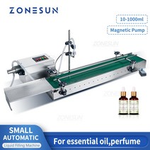 ZONESUN 액체 충전 기계 소형 자동 필수 향수 샘플 마그네틱 펌프 컨베이어 산업 장비, EU