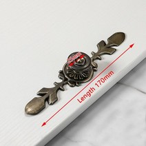 엔틱 앤틱 가구 손잡이 소품 청동 문 손잡이 캐비닛 손잡이 골동품 캐비닛 당겨 옷장, 8018-빅-비