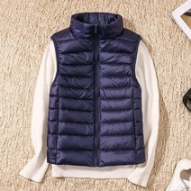 여성 민소매 여성의 울트라 라이트 다운 조끼 슬림 자켓 소녀 Gilet 경량 Windproof 휴대용