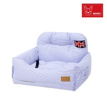 레드퍼피 잉글랜드 반려견 카시트, 스트라이프블루, 1개