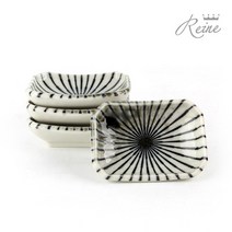 헨느 데이지 직사각종지 4P / 도자기 간장그릇, 01 헨느 데이지 직사각종지 4P