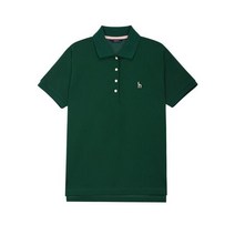 20SS 헤지스레이디스 HSTS0B304E2 그린 퍼피자수 면혼방 반팔카라티셔츠