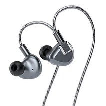 Letshuoer S12 평면 구동 이어폰 14.8mm 평면 구동 드라이버 탑재 IEM 5축 CNC 가공 합금 쉘 단결정 구리 은 도금 케이블 2pin 0.78mm 삽입식 인 이어 이어폰(4.4mm 플러그 건메탈 그레이)