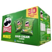 프링글스 사워 어니언 미니 570g 19g x 30팩, 30개