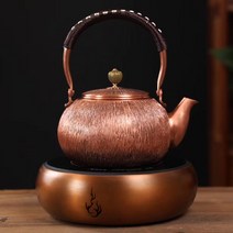 Dian Gong Tang Kung Fu Tea 세트 수제 구리 냄비 수제 구리 냄비 순수 구리 수제 주전자 특수 가격 물 끓는 주전자, 해머 패턴 구리 냄비 No. A, 1.2-1.6L, 1개