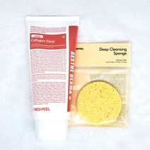 메디필 레드 락토 콜라겐 클리어 손담비 아기모공 클렌져 300ml + 딥해면(클렌징스펀지)